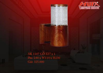 Đèn tường trang trí cao cấp HUFA AK 1107 gỗ E27 X 1